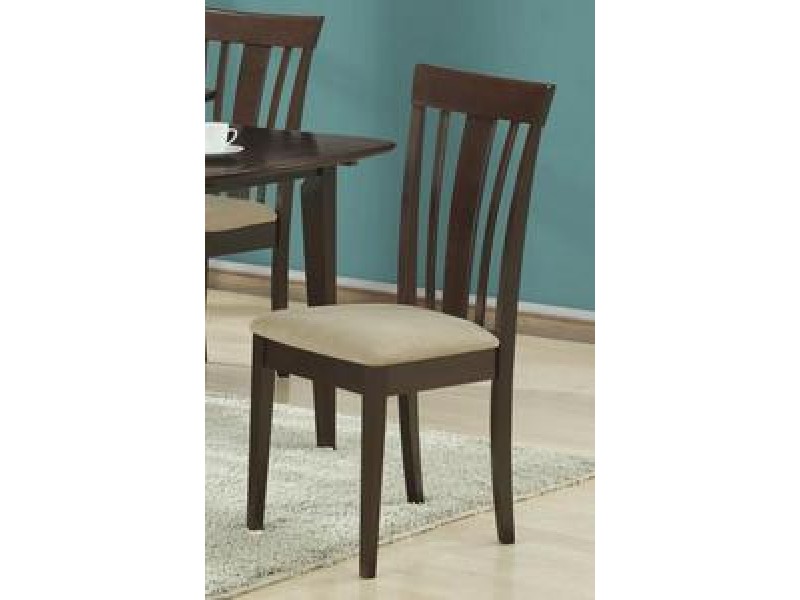 Monarch Specialties Cappuccino 38"H Side Chair With Micro-Fibre - Set of 2