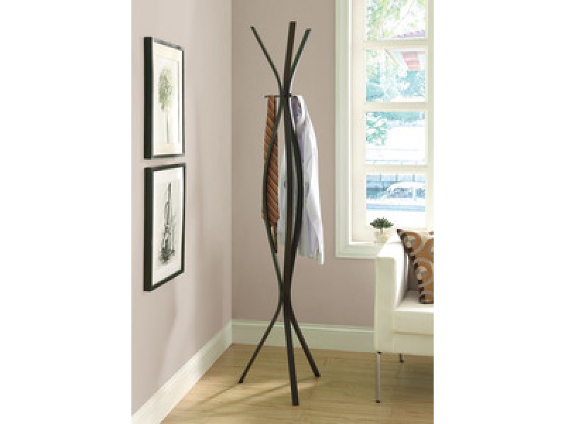 Monarch Specialties Cappuccino Metal Contemporary 72"H Coat Rack