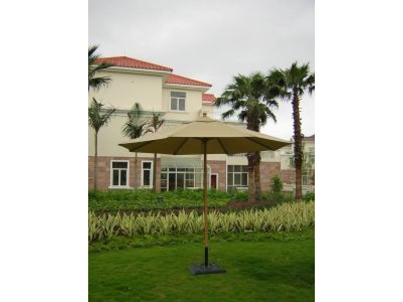 Lanza 11' Auto Lock Market Umbrella - (Cover: Natural)
