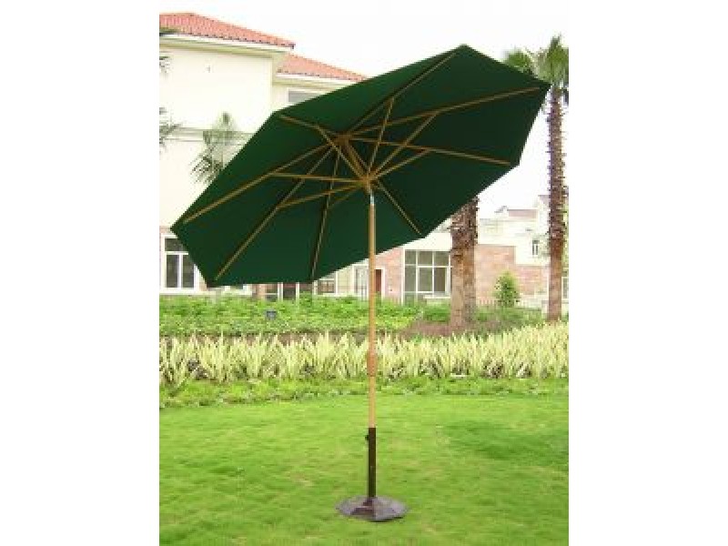 Lanza 9' Auto Tilt & Easy Rotate Market Umbrella - (Cover: Hunter Green)