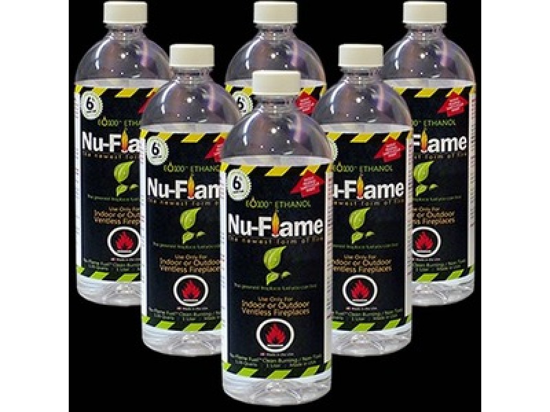 Bluworld Nu-Flame Bio-Ethanol Fireplace Fuel 6-1L
