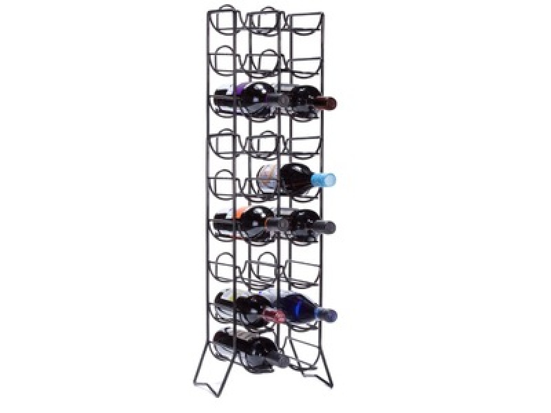 Oenophilia Scaffovino 18 Floor Rack, Black