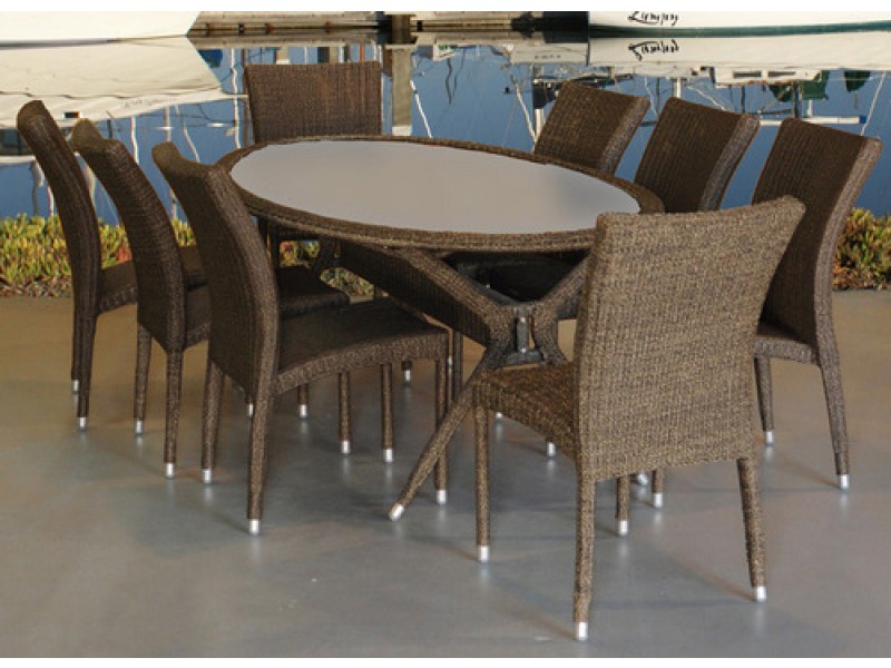 International Home Miami Atlantic Bari 9-pc Dining Set
