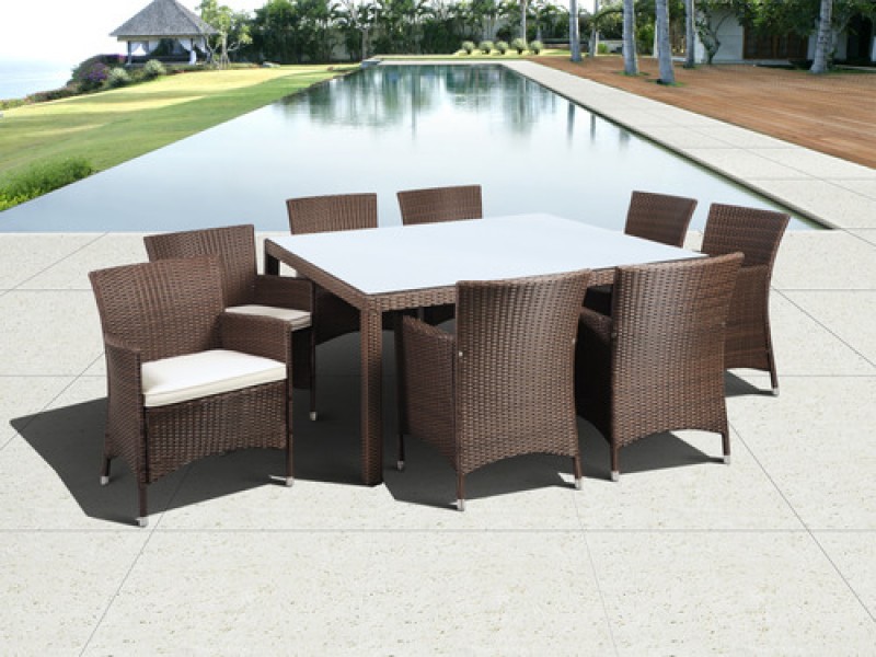 International Home Miami Atlantic Grand Liberty Square 9-pc Dining Set