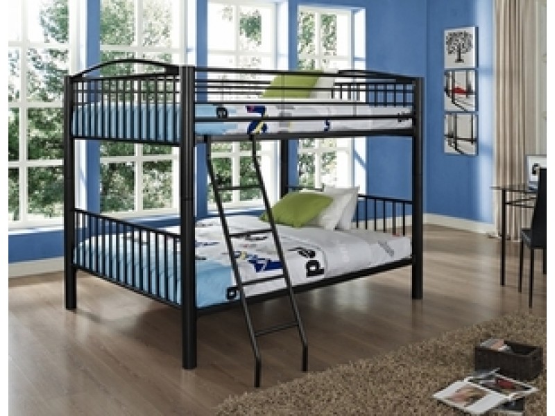 Powell Heavy Metal "Black" Full Over Full Bunk Bed