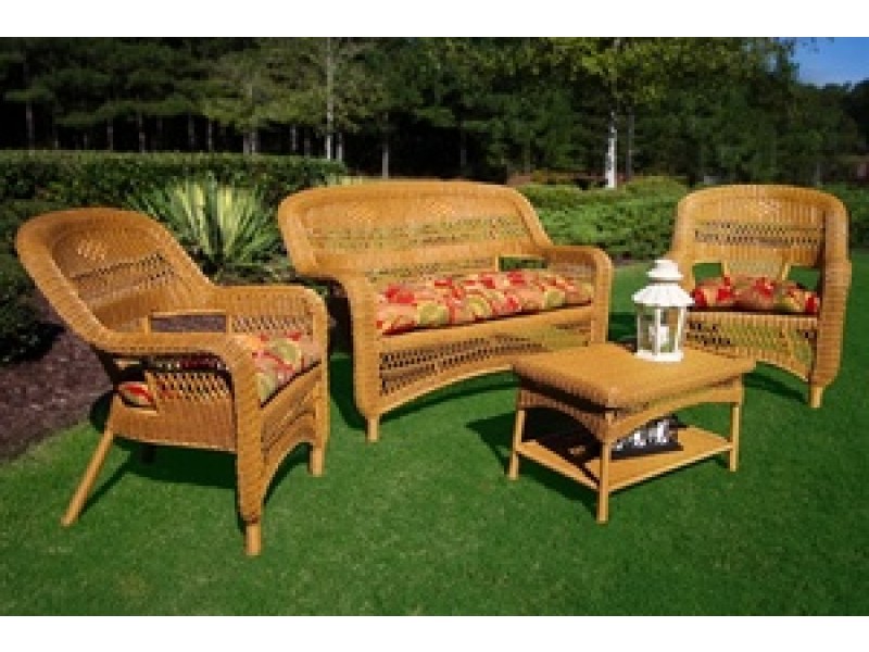 Tortuga Outdoor Portside Southwest Amber 4-Piece Seating Set 