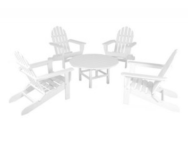 POLYWOOD¨ Classic Adirondack 5-Piece Conversation Group