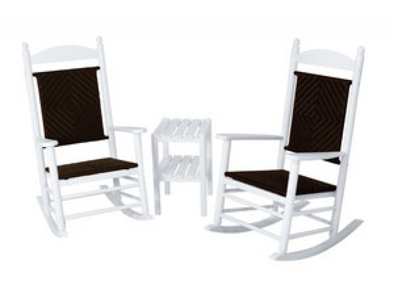 POLYWOOD¨ Jefferson 3-Piece Woven Rocker Set