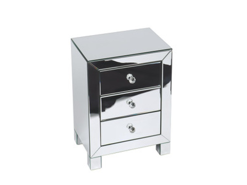 Ave-Six Reflections 3 Drawer Accent Table