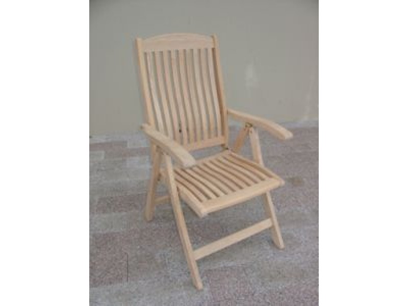 Lanza Roble Wood 5 Position Folding Chair