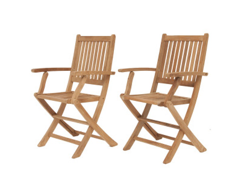 International Home Miami Amazonia Teak London Teak Folding Armchair