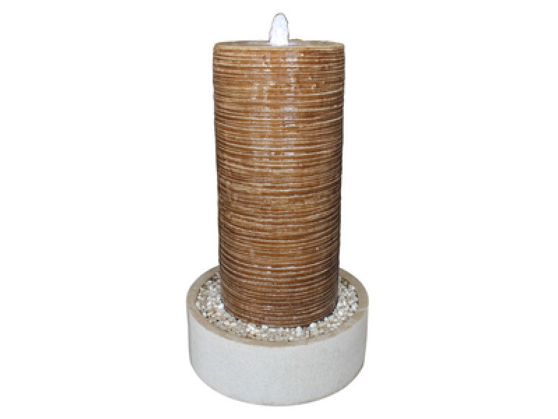 Screen Gems Ribbed Column with Round Base