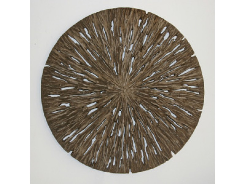 Screen Gems 14" Round Rotten Wood Wall Art - Set of 2
