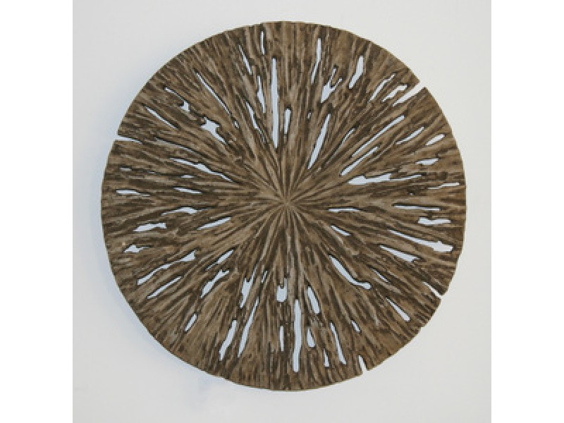 Screen Gems 19" Round Rotten Wood Wall Art - Set of 2