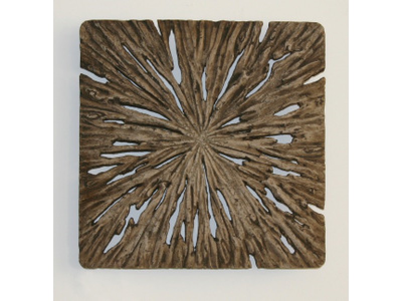 Screen Gems Square Rotten Wood Wall Art - Set of 2