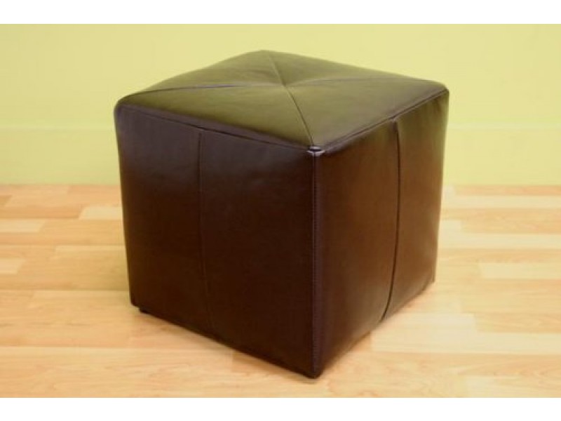 Baxton Studio Aric Bonded Leather Ottoman