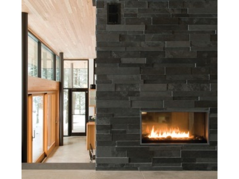 Spark Modern Fires - Fire Ribbon Direct Vent Vu Thru - 3FT and 4FT  WIth Mandatory Safety Screen 