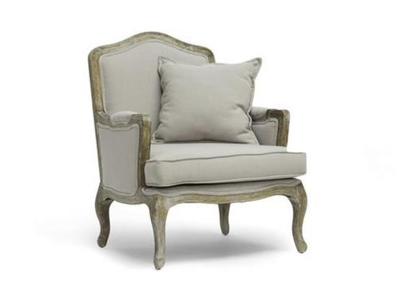 Baxton Studio Constanza Classic Antiqued French Accent Chair