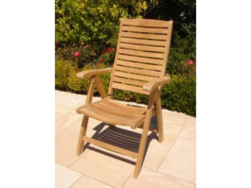 Lanza Teakwood 5 Position Folding Chair