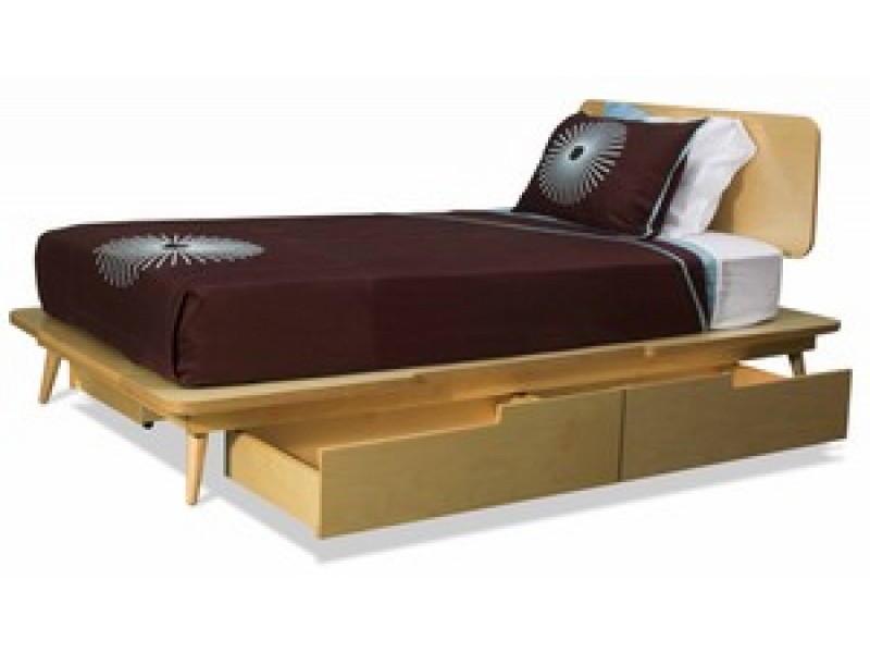 TrueModern 11 Ply Twin Bed with 2 Drawers