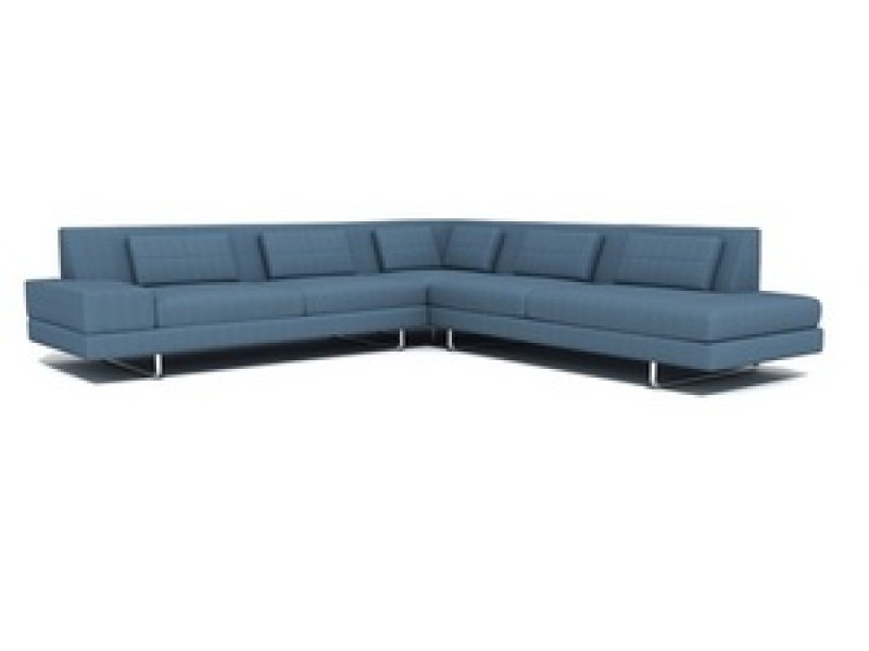 TrueModern Hamlin Corner Sectional with Bumper