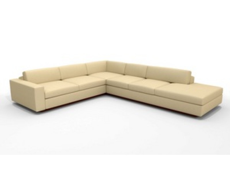 TrueModern Jackson 114" X 134" Corner Sectional with Bumper