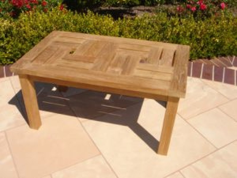 Lanza Teakwood Chippendale Coffee Table