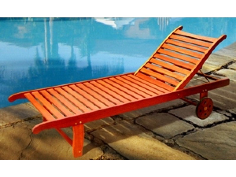 Vifah Modern Patio Single Chaise Lounge