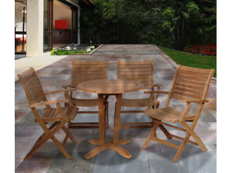 International Home Miami Amazonia Aruba 5 pc Teak Dining Set