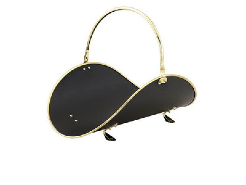 Fireside America Woodbasket in Black