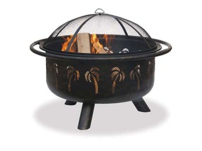 Fireside America Firebowl Palm Tree Design