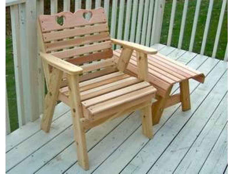 Creekvine Designs Cedar Country Hearts Patio Chair