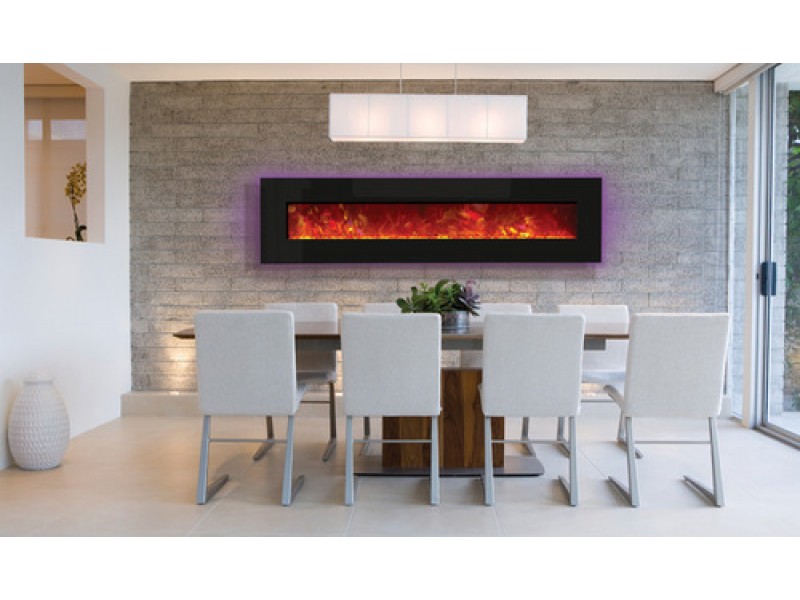 Amantii Electric Fireplace Top Heat 76"
