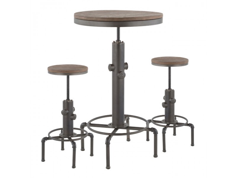 LumiSource Hydra Bar Set - Antique