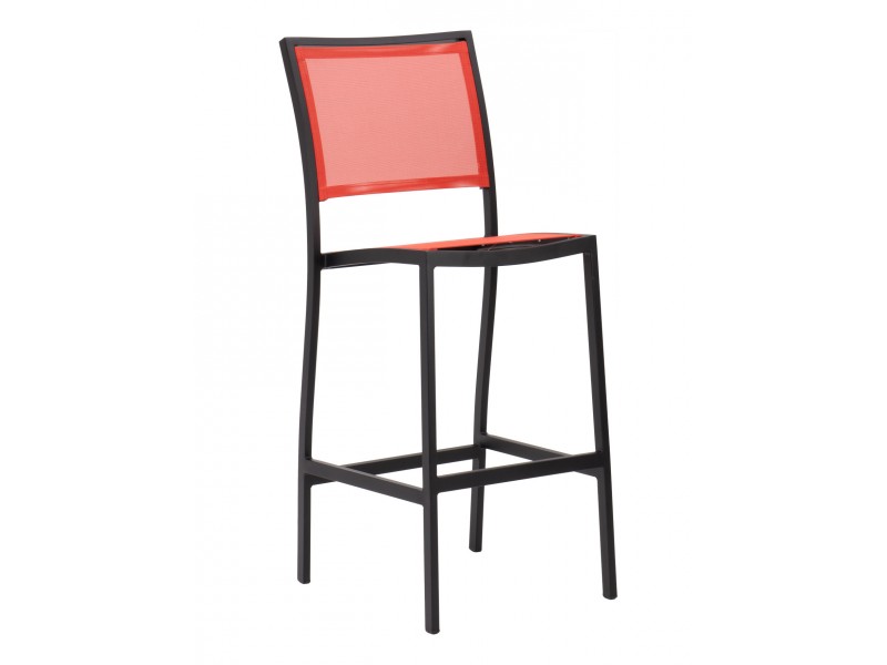 Aluminum Barstool - Red
