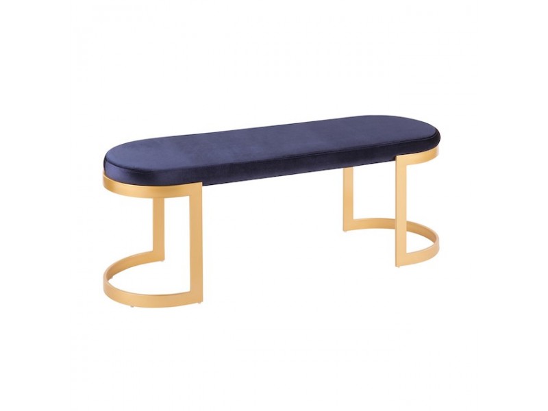 LumiSource Demi Bench - BLUE - Perspective