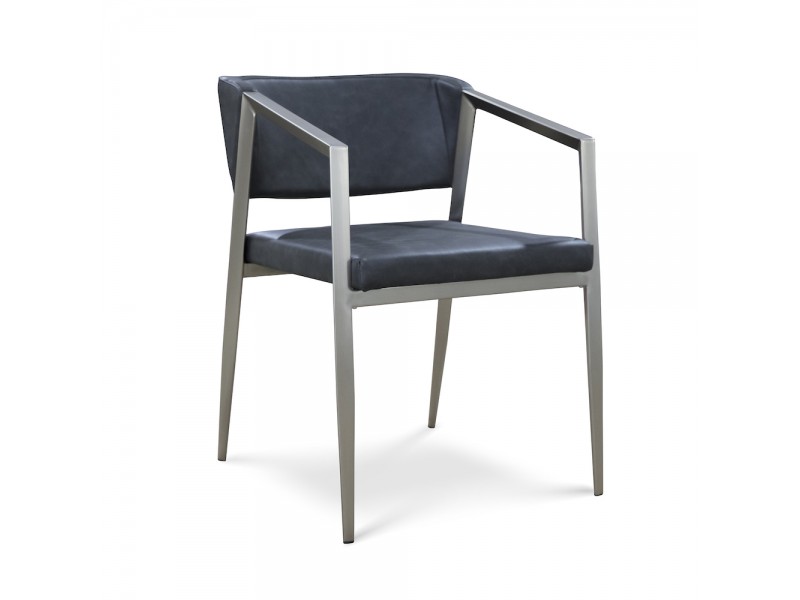 B-Modern Social Armchair  - Black Stainless Grouping 