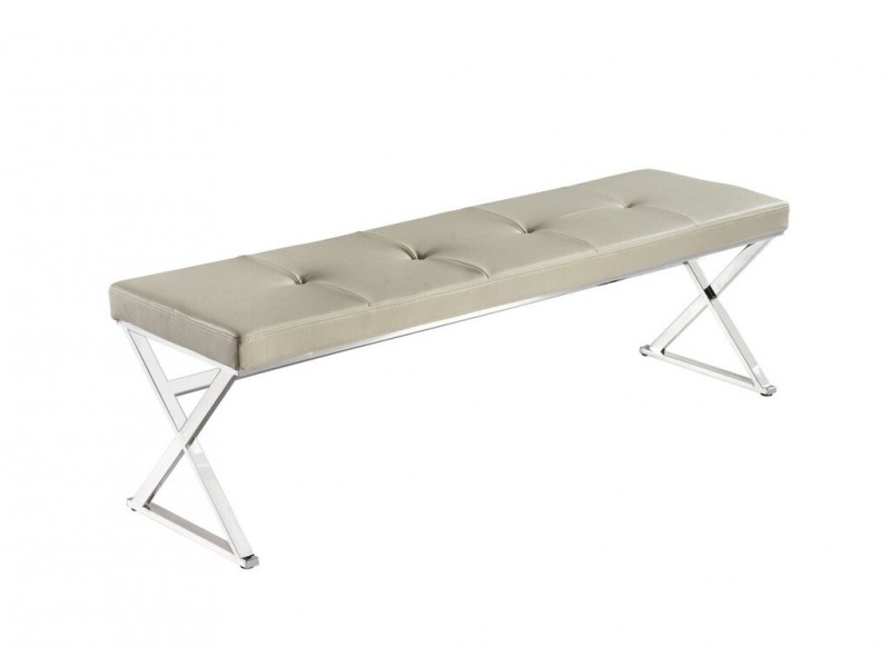 Savannah Bench Taupe - Angled