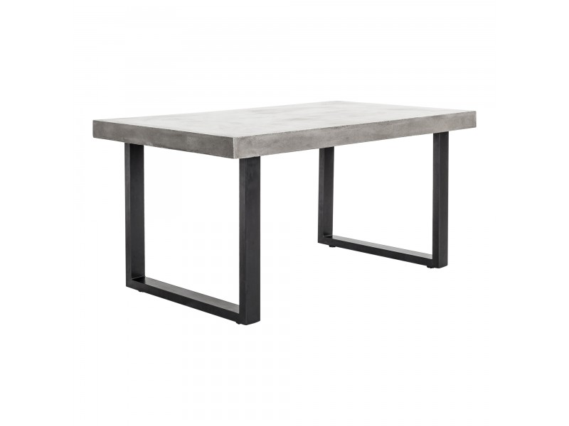 Moe's Home Collection Jedrik Outdoor Dining Table Small - Side Angled View
