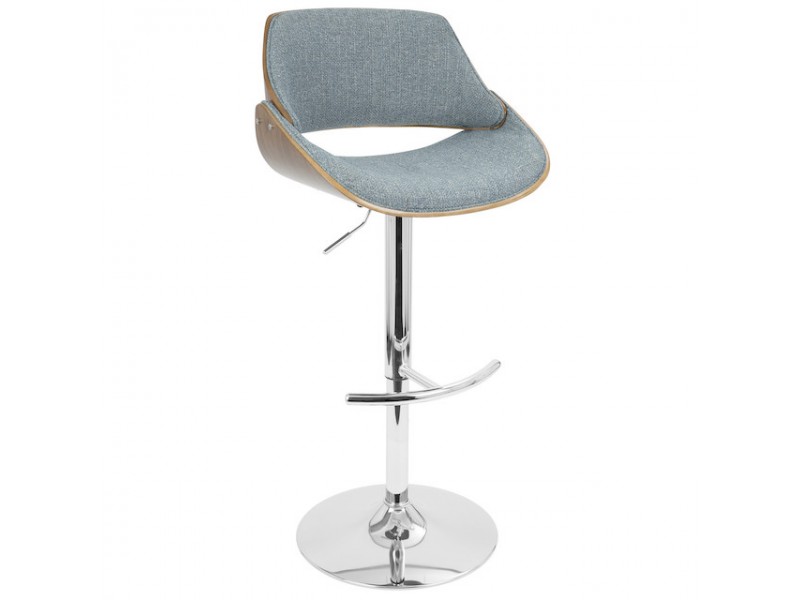 LumiSource Fabrizzi Barstool - BLUE - Perspective