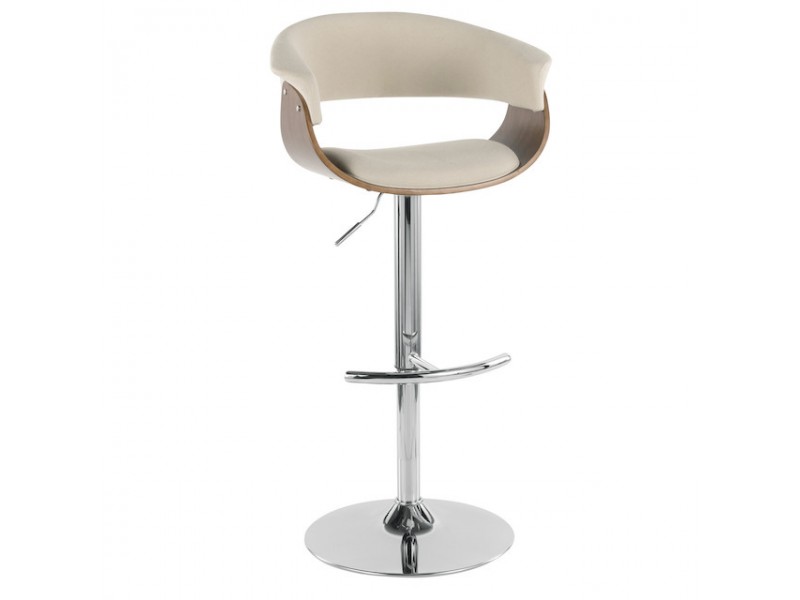  LumiSource Vintage Mod Barstool - CREAM - Perspective