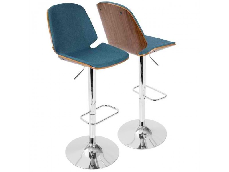 LumiSource Serena Barstool - BLUE