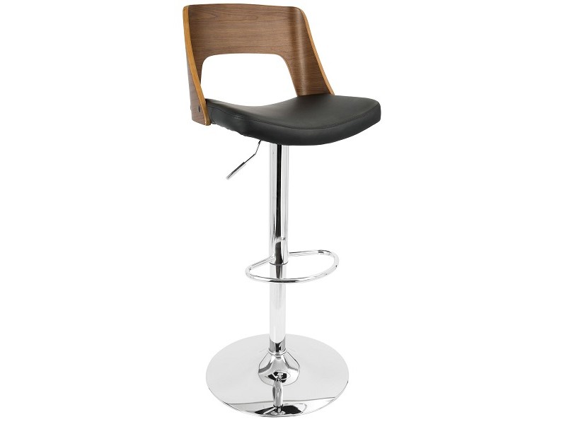 LumiSource Valencia Barstool - BLACK - Perspective