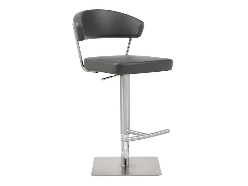 Whiteline Modern Living Maureen Barstool - Dark Grey - Perspective