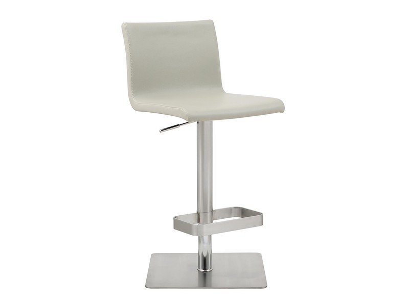 Whiteline Modern Living Watson Barstool - Light Grey - Perspective