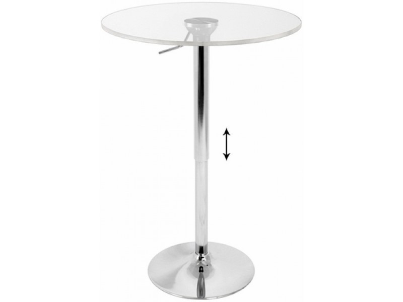 LumiSource Adjustable Bar Table - Clear