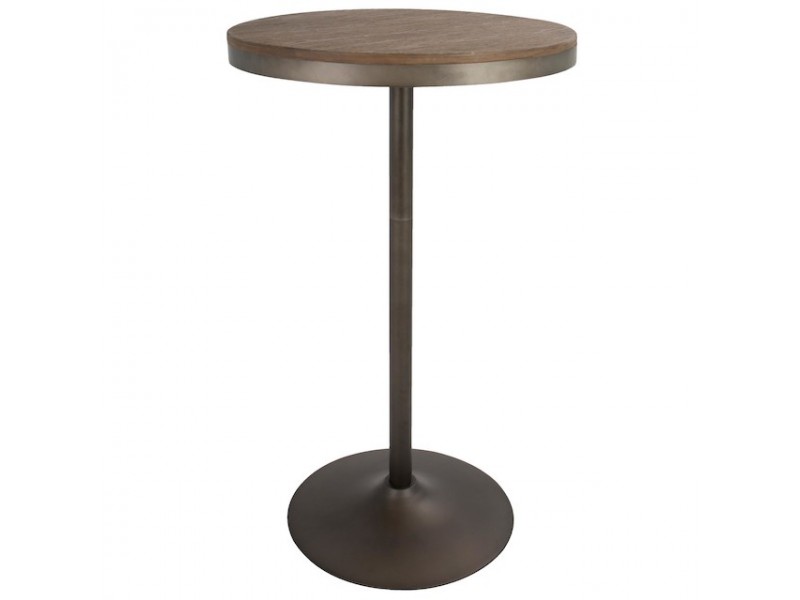LumiSource Dakota Bar Table - Antique