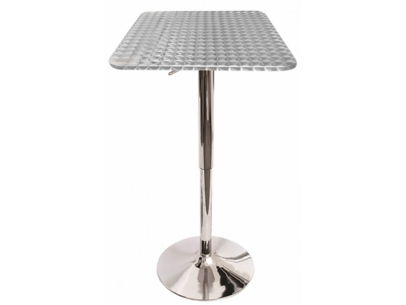 LumiSource Bistro Bar Table - Silver Swirl