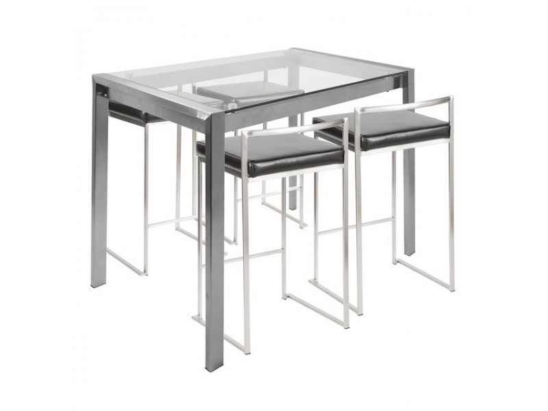 LumiSource Fuji Counter Set - Black - Perspective