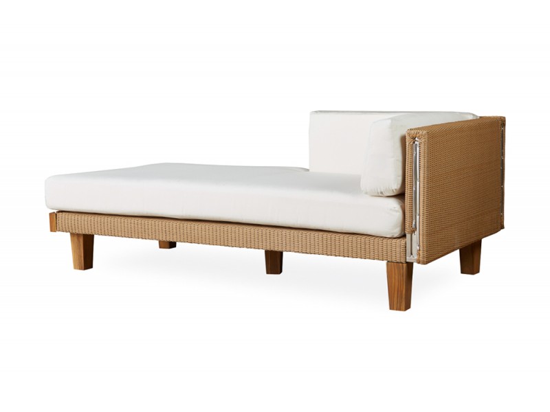 Catalina Right Arm Chaise in Fawn - Angled